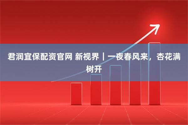 君润宜保配资官网 新视界｜一夜春风来，杏花满树开